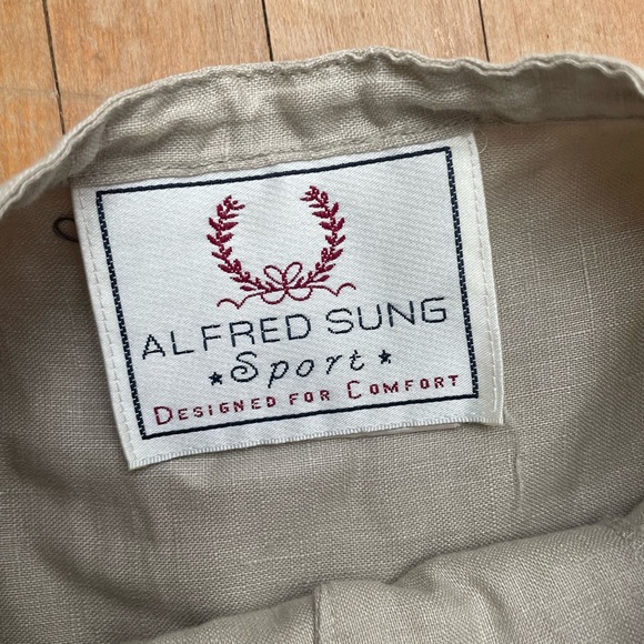 NWOT Alfred Sung linen tunic dress - Picture 3 of 6